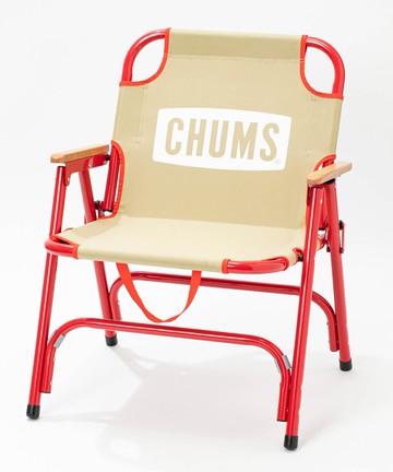 【毒】CHUMS Back With Chair 折疊椅 LOGO圖 米紅色【領券折222｜Cube卡+APP下單最高10%回饋】