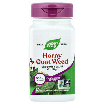 Nature's Way, 淫羊藿，500 毫克，60 粒全素膠囊