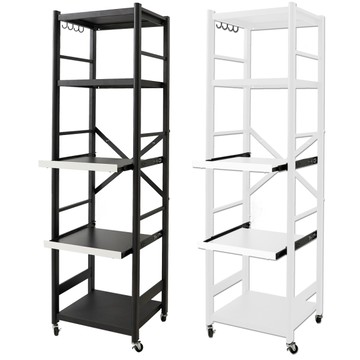 【品樂生活】三板雙抽45CM拉抽式電器收納推車/廚房架/電器架/鐵架/層架/微波爐架