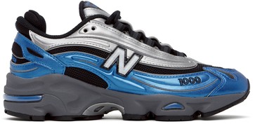 New Balance 银色 & 海军蓝 1000 运动鞋
