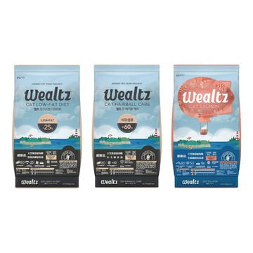 Wealtz -2.1kg (300g*7EA) 天然無穀寵物糧 全齡貓鮭魚/化毛貓/低脂高纖貓 (貓主食/貓乾糧/貓飼料)