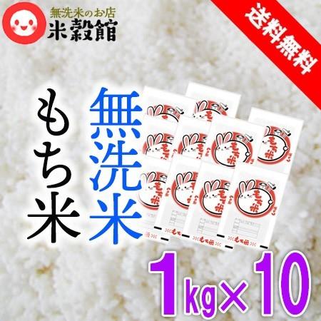 もち米10kg 1kg×10 無洗米 送料無料 九州産 ヒヨクモチ 熊本