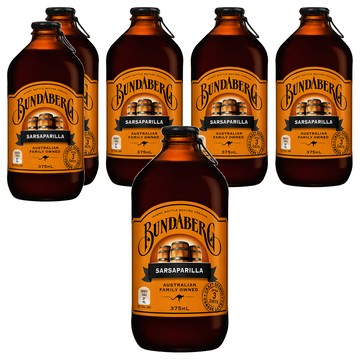 BUNDABERG 賓德寶 沙士風味氣泡飲  6個  375ml