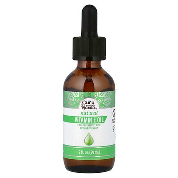 GuruNanda, 天然維生素 E 油，2 液量盎司（59 毫升）