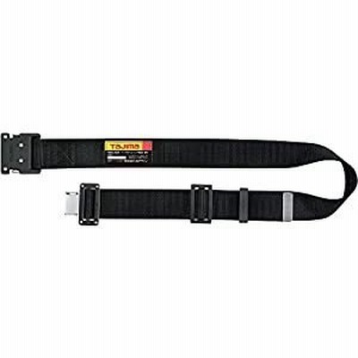 TJMデザイン タジマ 胴ベルト アルミワンタッチ黒バックル 黒 Lサイズ BWBL145-BK [A230101]
