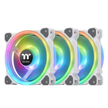 【獨家！另享10%回饋】曜越 Riing Trio 12 RGB 水冷排風扇/三入/白色/CL-F126-PL12SW-A