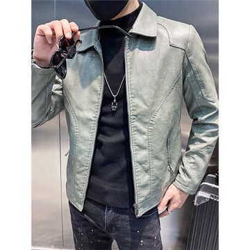 秋冬加絨加厚皮衣男款高級感潮牌上衣2025新款PU夾克痞帥保暖外套