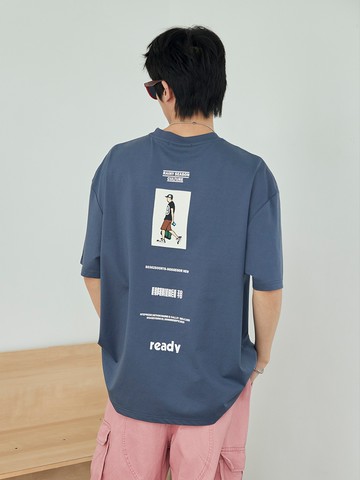 漫遊男孩背圖短T