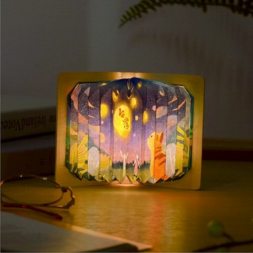 【摺書燈】天燈之旅 - DIY / 暖光小夜燈 / 景點系列