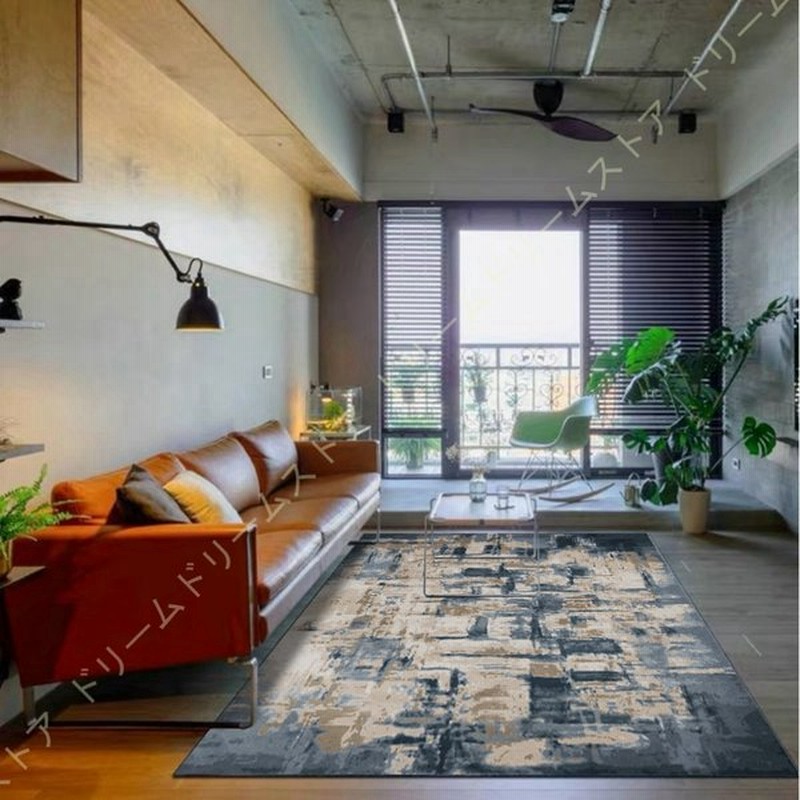 長方形カーペット プレイマット ラグ グレー 柄 抽象 インク 柄 さらさら 柔軟 洗える 床暖房対応 子供用マット ファッション 滑らない オシャレ 通販 Lineポイント最大0 5 Get Lineショッピング