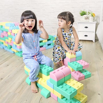 WOOHOO FANTASBRICK 大型搖搖軟積木40pcs(附收納提袋1入)