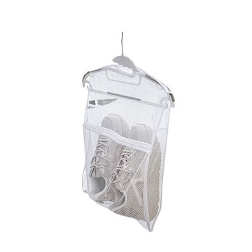 臺灣🚍8H出🉑全新陞級曬鞋神器!網紗編織窗臺晾鞋架防風防塵家居晾曬網兜 AOQW