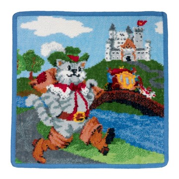 【FEILER】長靴貓方巾(25x25)✨毛巾界的愛馬仕✨送禮首選✨品味生活✨辦公室小物