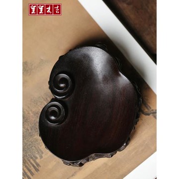 紅木仿古如意案上小清供盤家用中式紅木質茶桌客桌干果盤零食盤