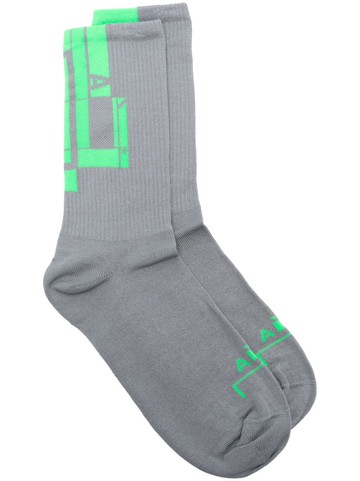 A-COLD-WALL* - block bracket socks - men - Cotton - One Size - Grey