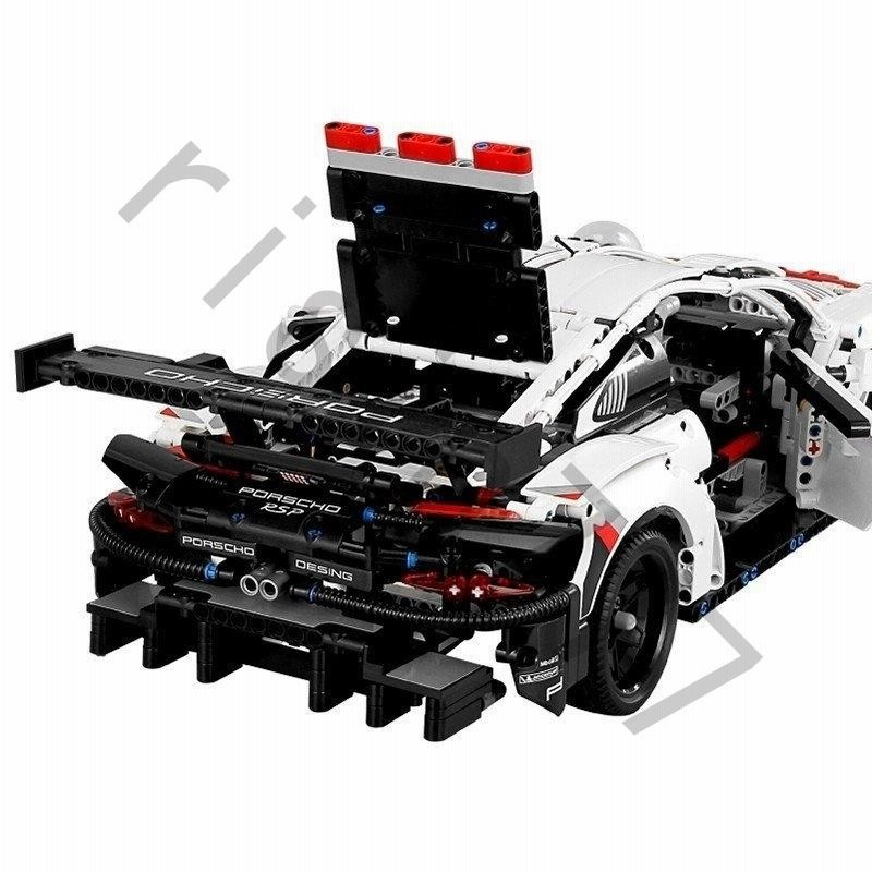 LEGOレゴ互換品 ポルシェ 911 RSR ブロック モーターセット ラジコン