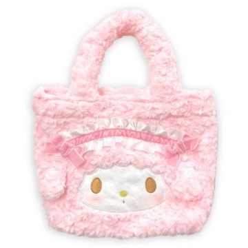 小禮堂 Sanrio 三麗鷗 Piano 彼安諾 絨毛造型手提袋 (大臉款)