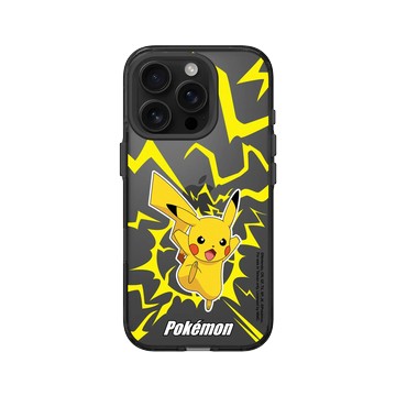 iPhone 16 Pro Clear (相機按鈕) 酷墨灰 - 寶可夢 Pokemon - 戰鬥系列-皮卡丘
