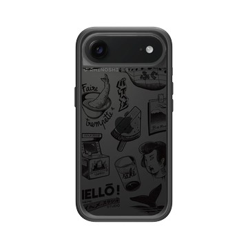 iPhone Air Mod NX -邊框背蓋組合 (相機按鈕) 黑 - Paiheme Studio - Paiheme Mix