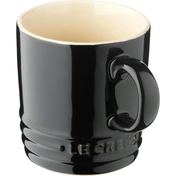 Le Creuset 法國系列廚具 陶瓷馬克杯【350ml】 光澤黑 (LC355)