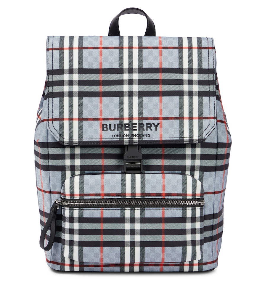 Checked backpack