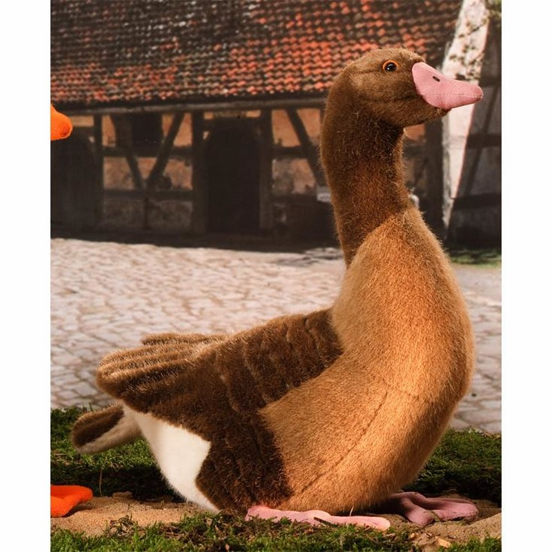 ケーセン ぬいぐるみ kosen ガチョウ 茶 37cm Gray (Brown