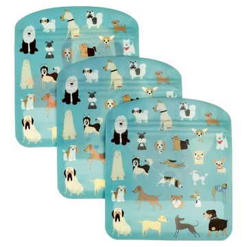 Rex LONDON 密封食物袋3入組 狗日常  3個容器  1個