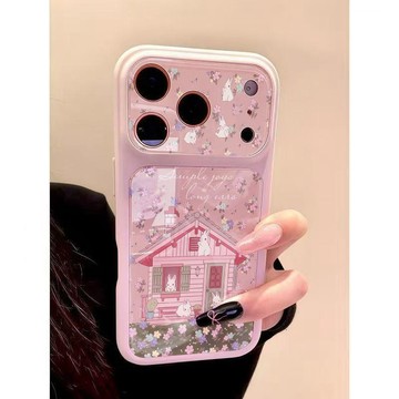 房屋小兔插畫適用蘋果17ProMax手機殼iPhone17/16/15pro視窗14/13