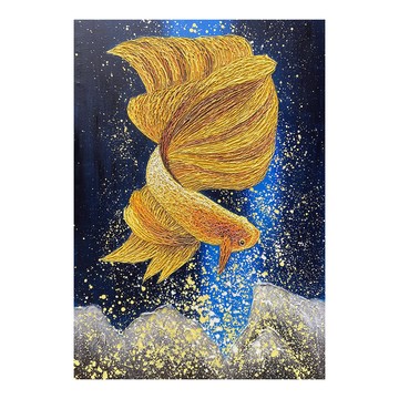 御畫房 當代國家級展覽畫家 抽象系列手繪油畫70×100cm(DB-117)
