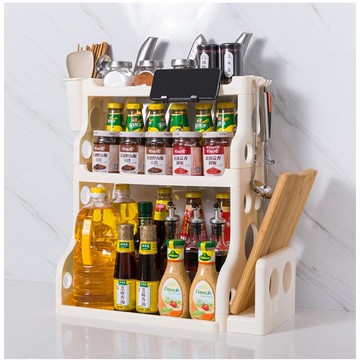 日式刀架收納盒廚房用品調味品置物架落地塑料碗筷架子鍋鏟收納箱