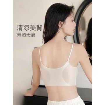 夏季舒適透氣冰皮內衣小胸聚攏顯大平胸專用涼感加厚胸墊2025新款