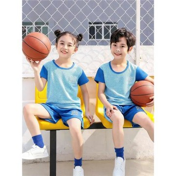 兒童籃球服套裝男童女童小學生速干訓練服背心短袖女孩運動球衣