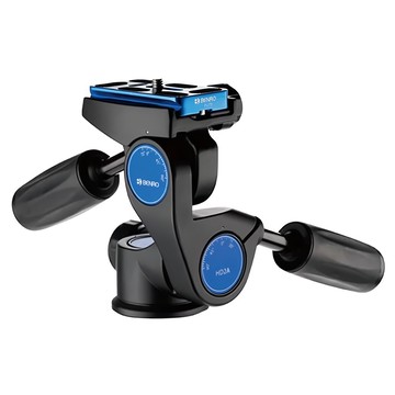 BENRO 百諾 HD2A 三向雲台 配備水平儀 高強度鋁合金 PU快裝板  1個