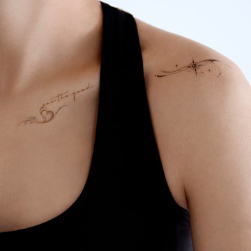 【啞光紋身貼紙】原創設計 | 刮刮紋身貼刺青貼 - Stay Positive