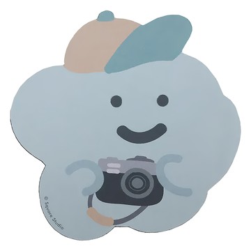 Square Studio 方坊 滑鼠墊 20公分 x 20公分  喜寶攝影師 藍色  1個