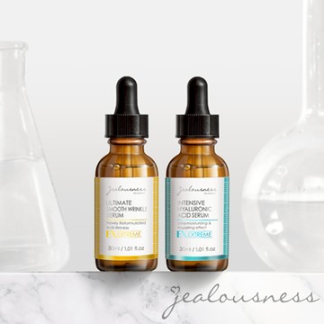 超水感玻尿酸保濕精華30ml+燕窩胜肽撫紋精華30ml