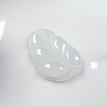 【一葉致富】冰種翡翠葉子 | 裸石 | 天然緬甸A貨翡翠 | 送禮