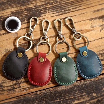 定位器感應器 防丟 門禁卡保護套 防丟套 鑰匙扣 真皮皮革套 防摔防刮 門禁卡套 定位器保護套 皮套 鑰匙圈178