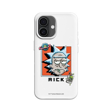 iPhone 16 SolidX 白 - 瑞克和莫蒂 Rick and Morty - Pixel瑞克