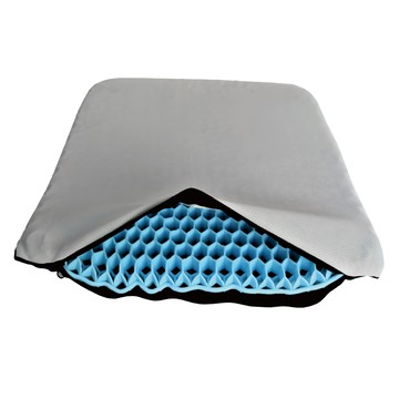 蜂窩Q彈坐墊  高彈矽膠 PET材質  雙層空氣柱設計  舒適透氣  久坐無壓力  ZHCN2020  42x37x3.5cm