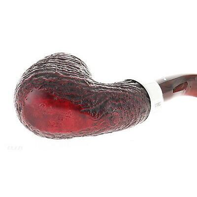 ピーターソン 喫煙用パイプ Pipe Peterson of Dublin KAPRIES red sandblasted bent billiard silver ring