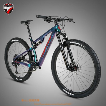 山地車碳纖維軟尾自行車SX-12變速越野山地自行車腳踏車