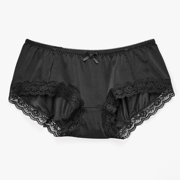 莎薇-冰涼紗 M-LL 低腰平口內褲(黑)舒適包臀