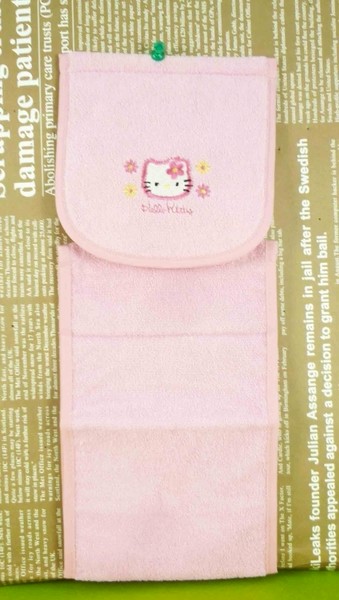 【震撼精品百貨】Hello Kitty 凱蒂貓~捲筒面紙套-粉花【共1款】