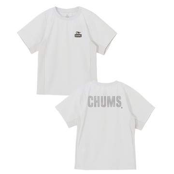 CHUMS Kids Airtrail Stretch CHUMS T-Shirt 中大童 短袖上衣 淺灰 CH211358G020