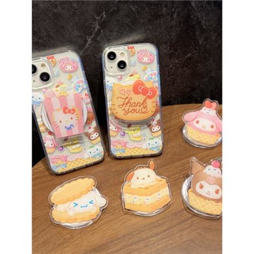 愛珀客日韓可愛卡通蛋糕三麗鷗適用iPhone15手機殼蘋果14磁吸12支架13亞克力17promax軟16ProMax硬殼16pro女