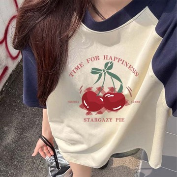 【鹿向南】100%純棉女生上衣 短袖 古著  oversize t恤 韓系衣服 顯瘦 休閒 韓國短袖 韓版 t恤 情侶