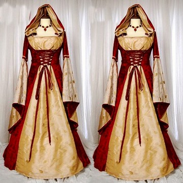 免運 快速出貨 萬圣節女王裝歐洲宮廷蓬松裙白雪公主灰姑娘制服長款晚禮服裝派對