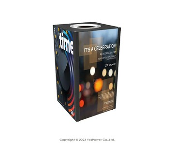 ATB-74B/ATB-74CB 組合式廣告垃圾桶(黑色款) 組合式垃圾桶/廣告垃圾桶/方形垃圾桶