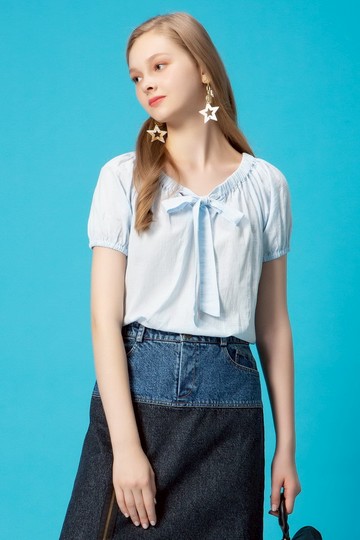 MW 二穿式蝴蝶蝶公主袖上衣